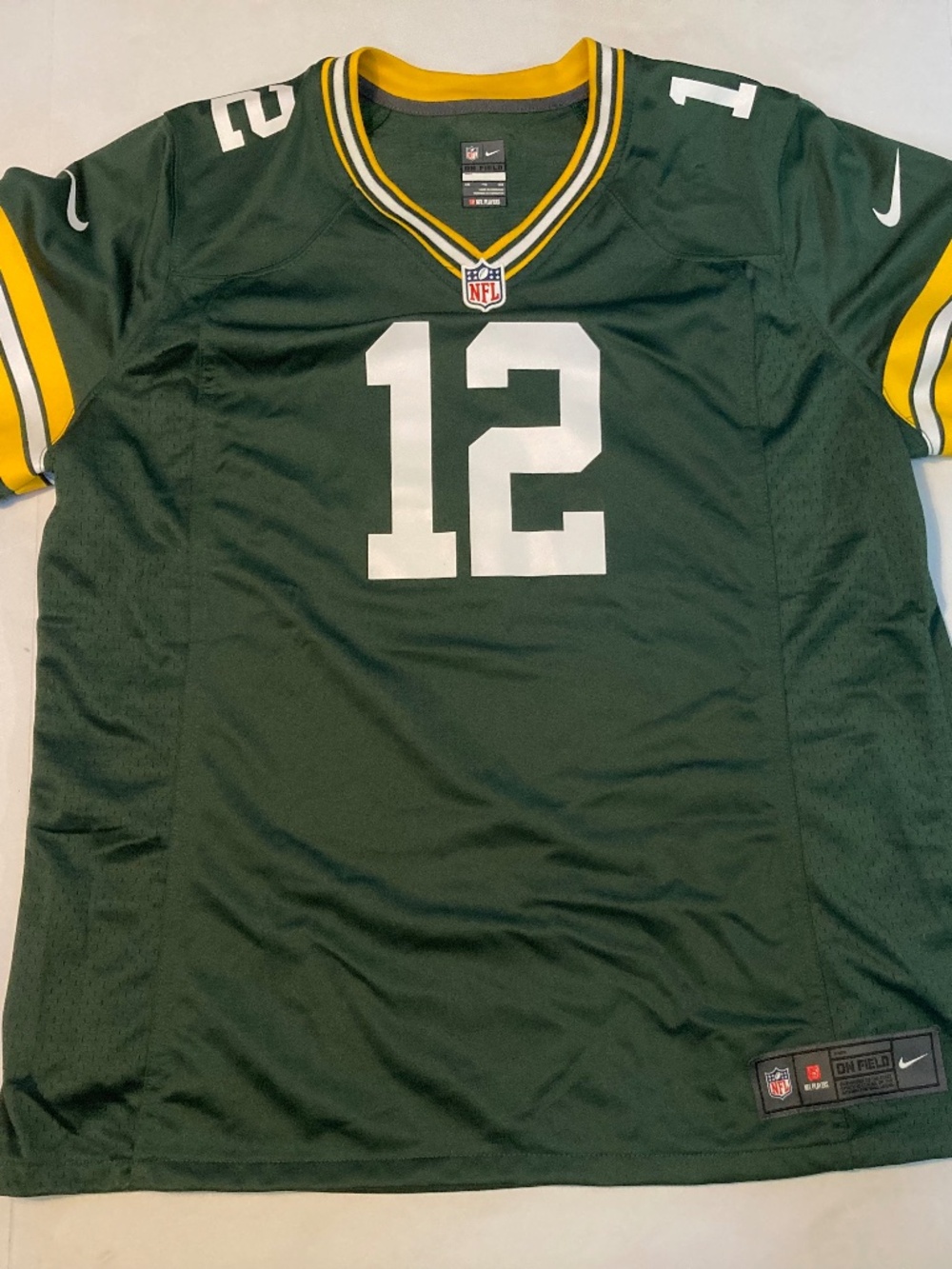 Nike Green Bay Packers Aaron Rogers Jersey. Women's 2XL On Field